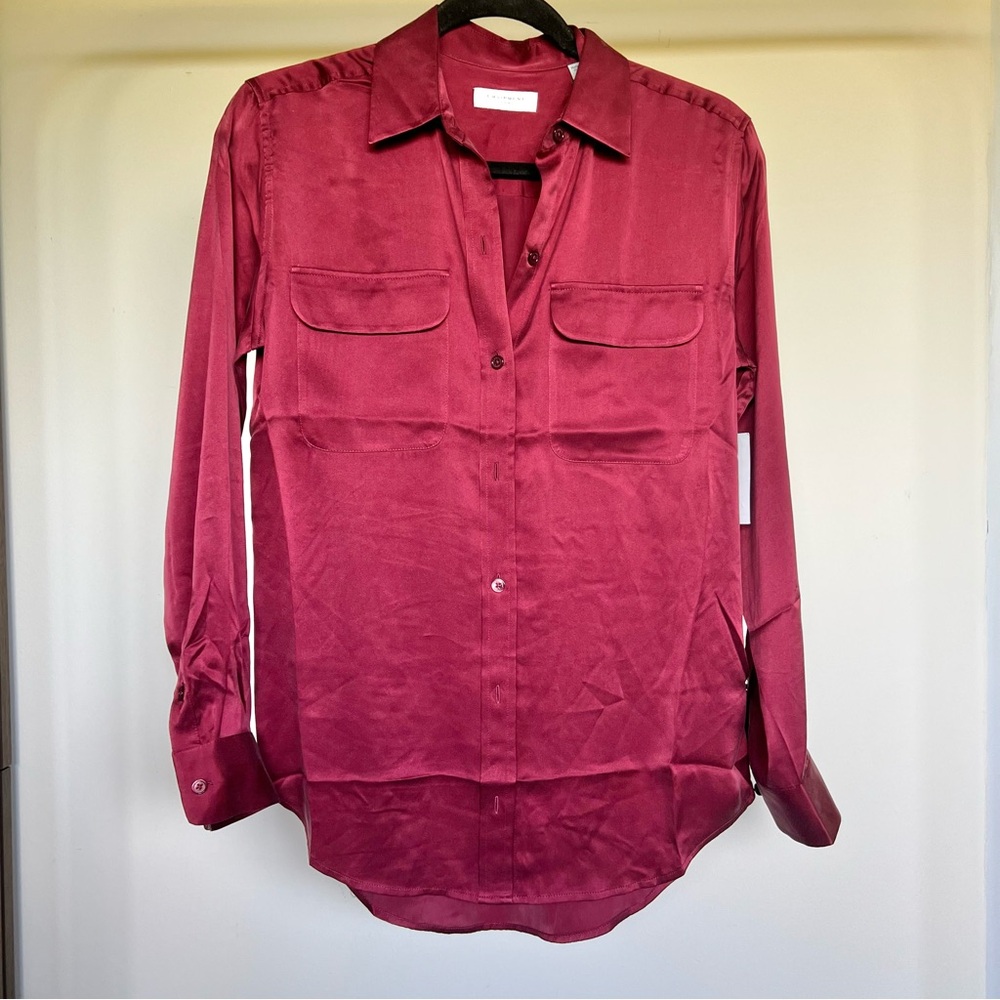 Equipmentnt silk button down shirt